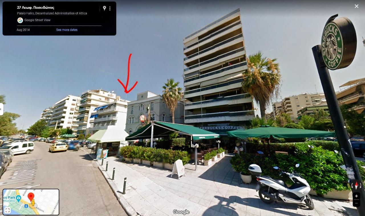 Luxury Seaside Apartment Next To Starbucks Opossite The Beach Park Of Flisvos Athen Exterior foto